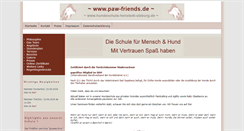 Desktop Screenshot of paw-friends.de