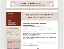 Tablet Screenshot of paw-friends.de